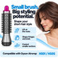 Kis kerek volumennövelő kefe Dyson Airwrap HS01, HS05 készülékhez, Iron / Fuchsia