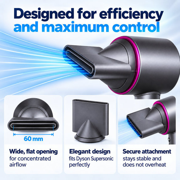 Formázó koncentrátor Dyson Supersonic HD01, HD03, HD07, HD15, HD16 készülékhez