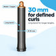 Hosszú göndörítő henger Dyson Airwrap HS01, HS05 készülékhez, 30 mm, Nickel / Copper