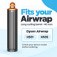 Hosszú göndörítő henger Dyson Airwrap HS01, HS05 készülékhez, 40 mm, Nickel / Copper