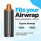 Rövid göndörítő henger Dyson Airwrap HS01, HS05 készülékhez, 40 mm, Nickel / Copper