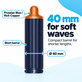 Rövid göndörítő henger Dyson Airwrap HS01, HS05 készülékhez, 40 mm, Prussian Blue / Rich Copper