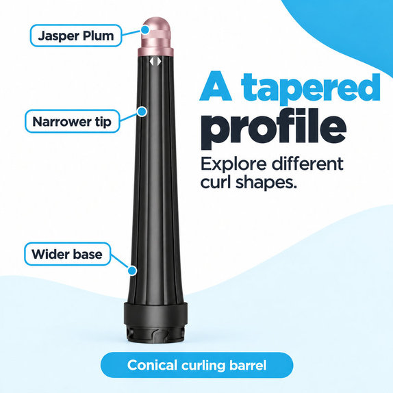 Kúpos göndörítő henger Dyson Airwrap HS05 készülékhez, Jasper Plum
