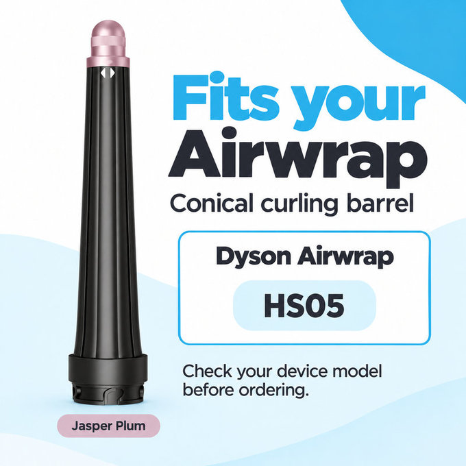 Kúpos göndörítő henger Dyson Airwrap HS05 készülékhez, Jasper Plum