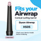Kúpos göndörítő henger Dyson Airwrap HS05 készülékhez, Jasper Plum