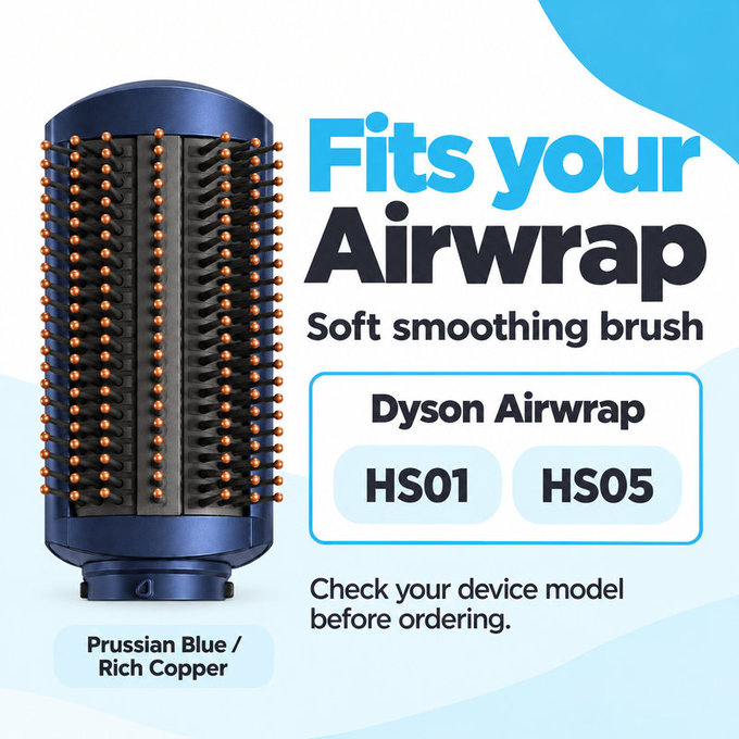 Puha simító kefe Dyson Airwrap HS01, HS05 készülékhez, Prussian Blue / Rich Copper