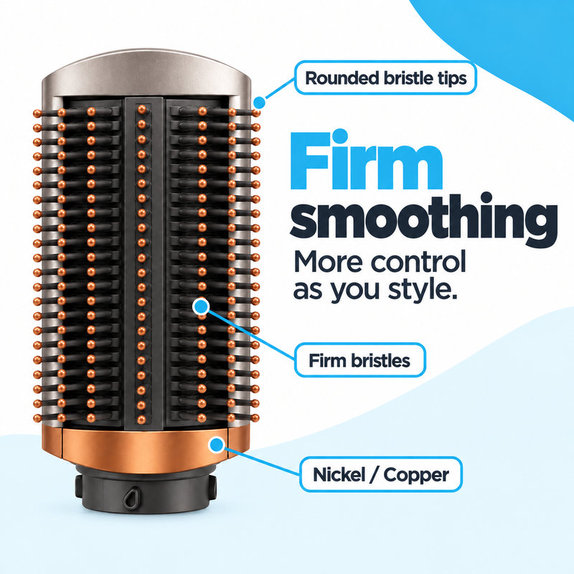 Kemény simító kefe Dyson Airwrap HS01, HS05 készülékhez, Nickel / Copper