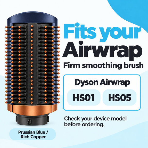 Kemény simító kefe Dyson Airwrap HS01, HS05 készülékhez, Prussian Blue / Rich Copper