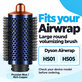Nagy kerek volumennövelő kefe Dyson Airwrap HS01, HS05 készülékhez, Prussian Blue / Rich Copper