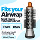 Kis kerek volumennövelő kefe Dyson Airwrap HS01, HS05 készülékhez, Nickel / Copper