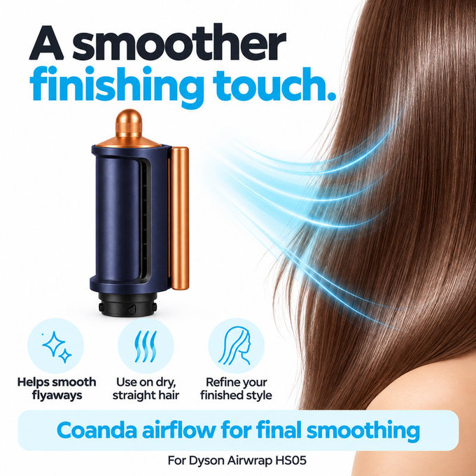 Coanda simító és szárító fej Dyson Airwrap HS05 készülékhez, Prussian Blue / Rich Copper