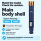 Főegység burkolata Dyson Airwrap HS01, HS05 készülékhez, Prussian Blue / Rich Copper