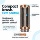 Kis kemény simító kefe Dyson Airwrap HS01, HS05, HS08 készülékhez, Nickel / Copper