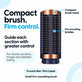 Kis kemény simító kefe Dyson Airwrap HS01, HS05, HS08 készülékhez, Prussian Blue / Rich Copper