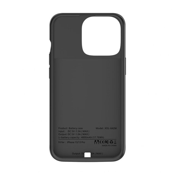 Powerbank Powercase 4800mAh iPhone 13 / 13 Pro, fekete, Tech-Protect
