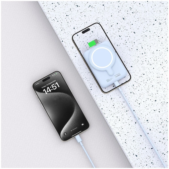 Powerbank PB10 Lifemag MagSafe 5000mAh, kék, Tech-Protect