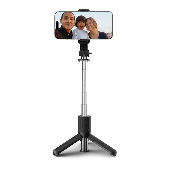Selfie bot állvánnyal L02S, fekete, Tech-Protect