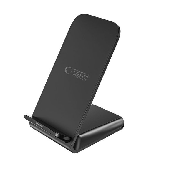 Vezeték nélküli töltő QI15W-S2 15W, fekete, Tech-Protect