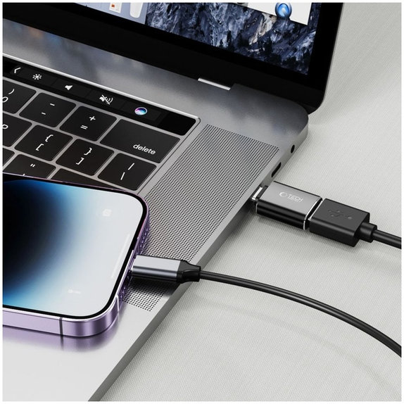 Adapter Ultraboost USB-C To USB OTG, fekete, Tech-Protect
