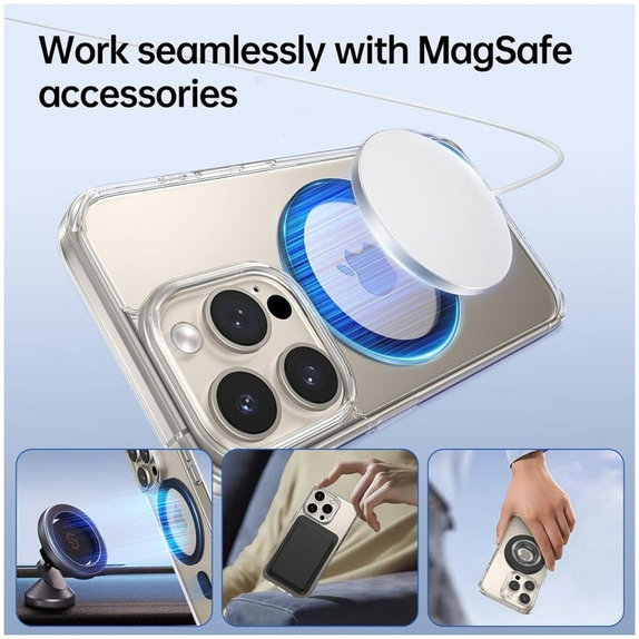 Mágneses MagSafe gyűrű MagMat MagSafe, fekete, Tech-Protect