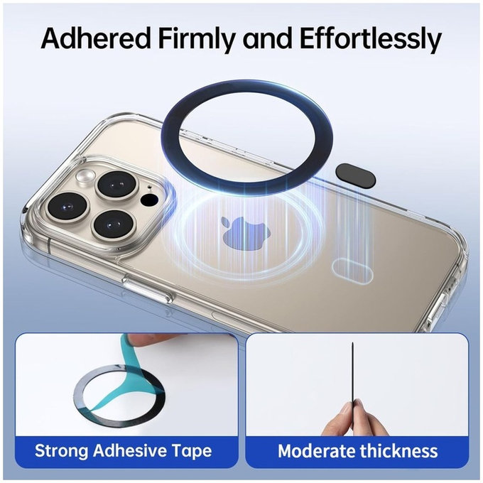 Mágneses MagSafe gyűrű MagMat MagSafe, fekete, Tech-Protect