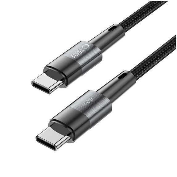 Kábel Ultraboost USB-C Cable PD 60W / 3A 25CM, szürke, Tech-Protect