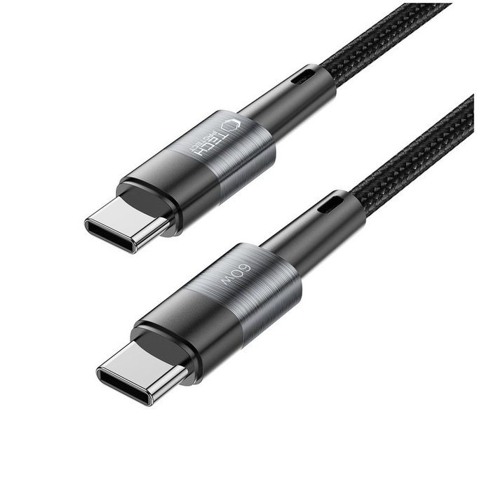 Kábel Ultraboost USB-C Cable PD 60W / 3A 25CM, szürke, Tech-Protect