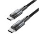 Kábel Ultraboost USB-C Cable PD 60W / 3A 25CM, szürke, Tech-Protect
