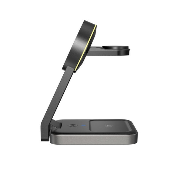 Vezeték nélküli töltő QI15W-A28 3IN1 Magnetic MagSafe, fekete, Tech-Protect