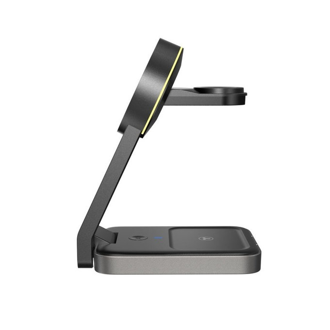 Vezeték nélküli töltő QI15W-A28 3IN1 Magnetic MagSafe, fekete, Tech-Protect