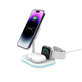 Vezeték nélküli töltő QI15W-A27 3IN1 Magnetic MagSafe, fehér, Tech-Protect