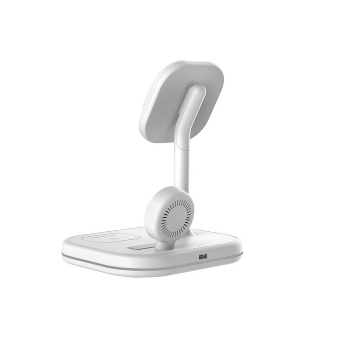Vezeték nélküli töltő QI15W-A27 3IN1 Magnetic MagSafe, fehér, Tech-Protect