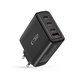 Hálózati töltő NC100W-GAN 4-PORT PD 100W / QC3.0, fekete, Tech-Protect