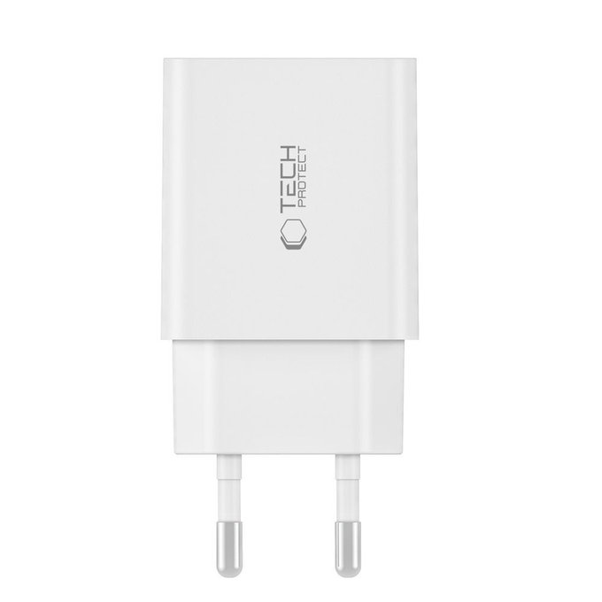 Hálózati töltő C35W 2-PORT PD 35W, fehér, Tech-Protect