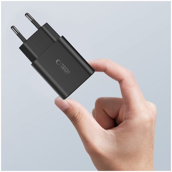 Hálózati töltő C35W 2-PORT PD 35W + USB-C Cable, fehér, Tech-Protect