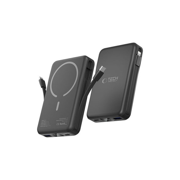 Powerbank PB31 Lifemag MagSafe 10000mAh, fekete, Tech-Protect
