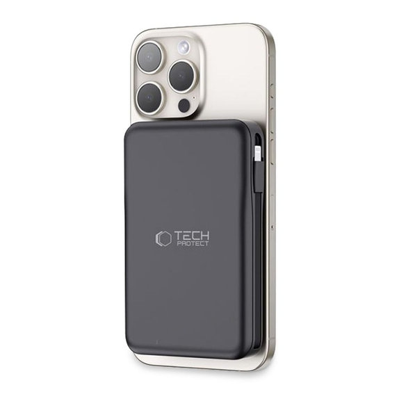 Powerbank PB31 Lifemag MagSafe 10000mAh, fekete, Tech-Protect