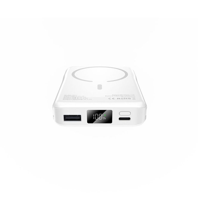 Powerbank PB31 Lifemag MagSafe 10000mAh, fehér, Tech-Protect