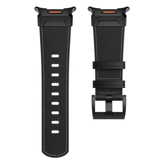 Szíj Delta Pro Samsung Watch Ultra 1 / 2 2024-2026 (47 mm) Leather, fekete, Tech-Protect