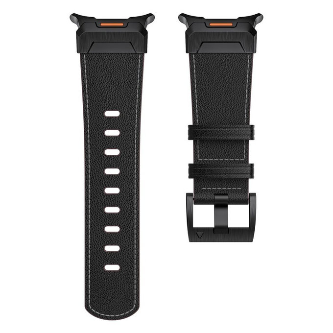 Szíj Delta Pro Samsung Watch Ultra 1 / 2 2024-2026 (47 mm) Leather, fekete, Tech-Protect