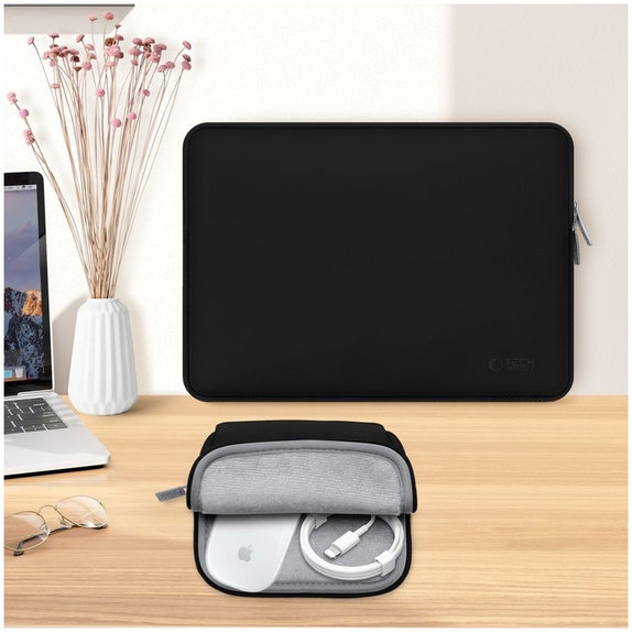 Laptoptok Neoslim 13-14, fekete, Tech-Protect