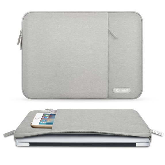 Laptoptok Sleevy 13-14, Crayon Grey, Tech-Protect