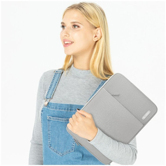 Laptoptok Sleevy 13-14, Crayon Grey, Tech-Protect
