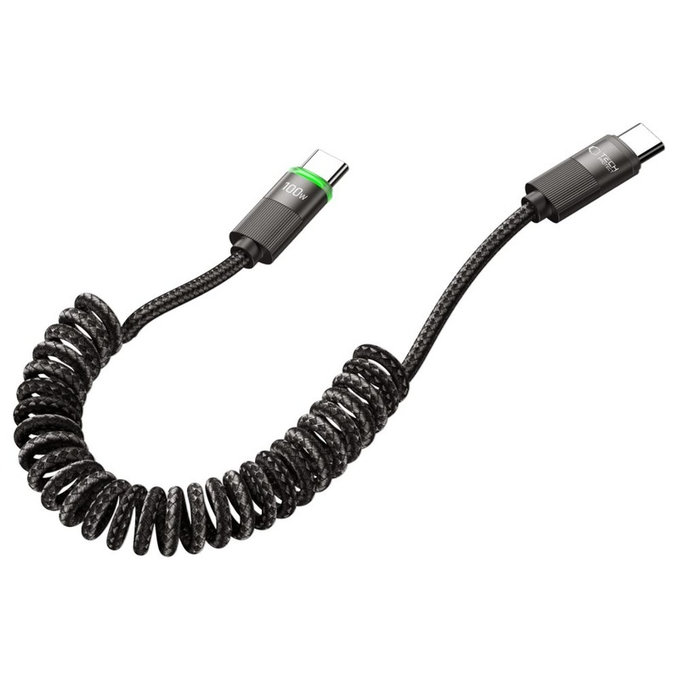 Kábel UB20T Ultraboost USB-C Cable PD 100W / 5A 180CM, fekete, Tech-Protect