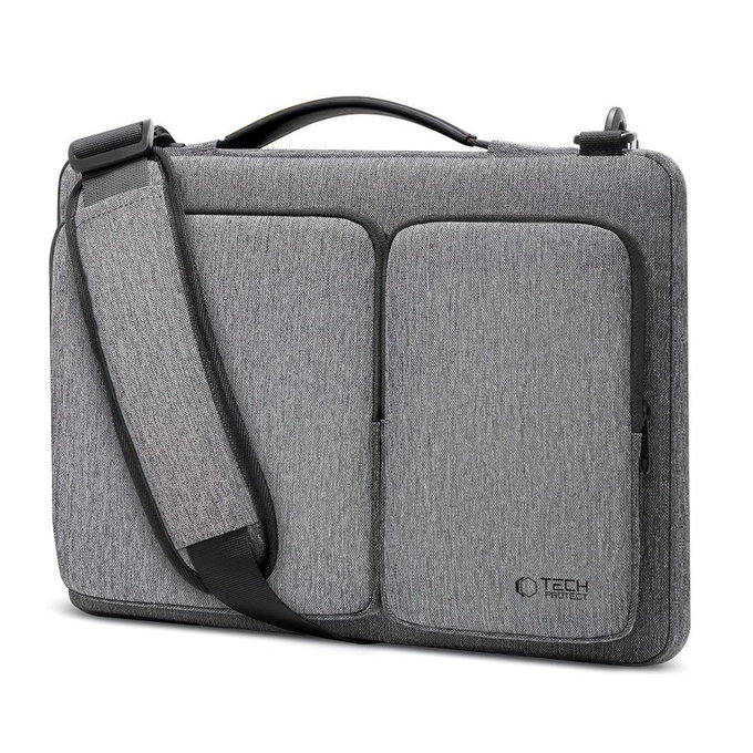 Laptoptok Defender Bag 13-14, Crayon Grey, Tech-Protect