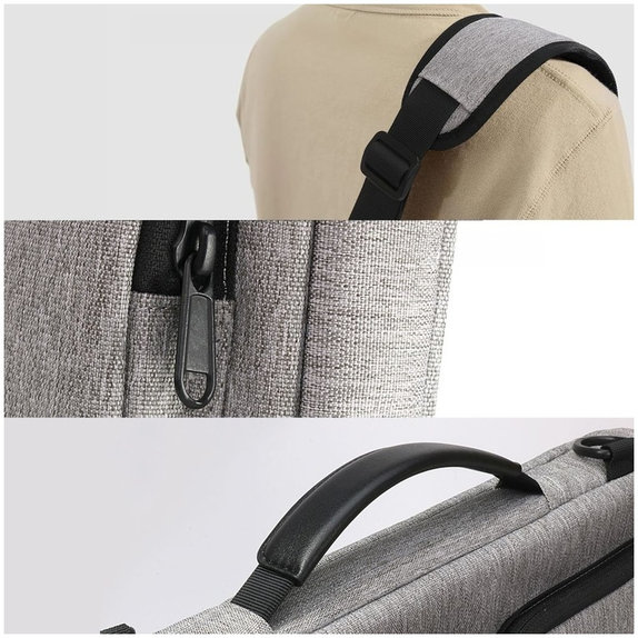 Laptoptok Defender Bag 13-14, Crayon Grey, Tech-Protect