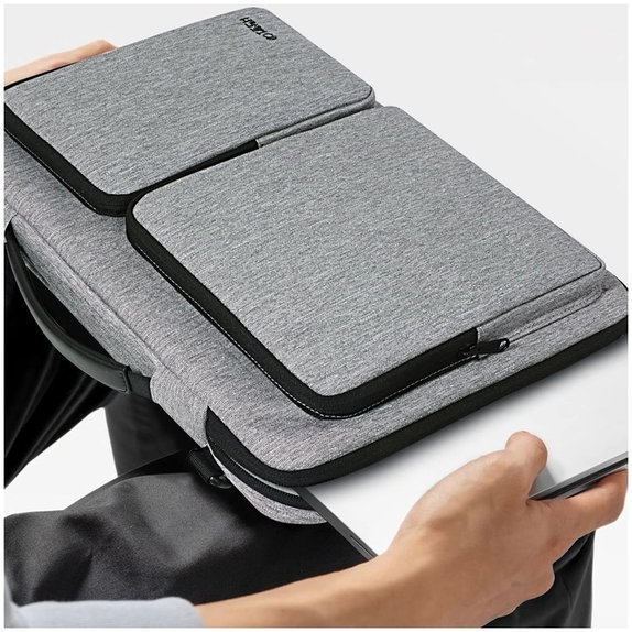Laptoptok Defender Bag 13-14, Crayon Grey, Tech-Protect