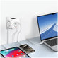 Hálózati töltő PCL3X4 Power Socket 2 USB & 2 USB-C & 3 Socket, fehér, Tech-Protect