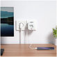 Hálózati töltő PCL3X4 Power Socket 2 USB & 2 USB-C & 3 Socket, fehér, Tech-Protect