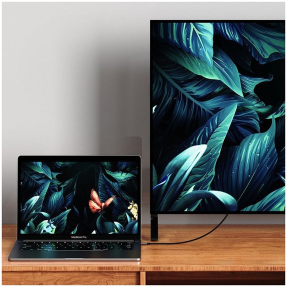 Kábel Ultraboost Cable USB-C / HDMI 2.0 4K 60Hz 180cm, fekete, Tech-Protect